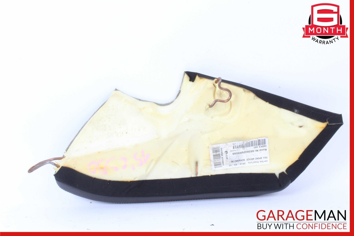 15-20 Mercedes W205 C350 Coupe Rear Right & Left Seat Bolster Cushion Cover Pad