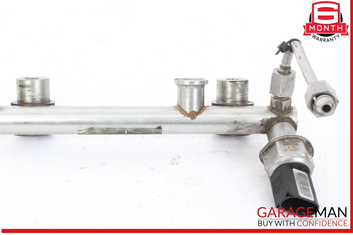08-10 Porsche Cayenne 957 3.6L V6 Lower Fuel Injector Rail 03H133317B OEM