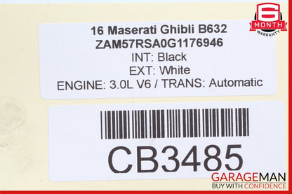 14-17 Maserati Ghibli Rear Right & Left Suspension Coil Spring Absorber Set OEM