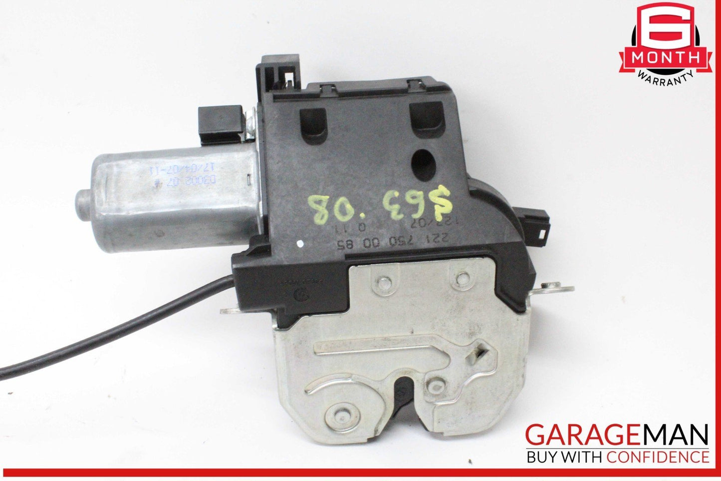 07-14 Mercedes W221 S63 AMG Rear Trunk Lid Lock Latch Actuator w/ Handle Assy