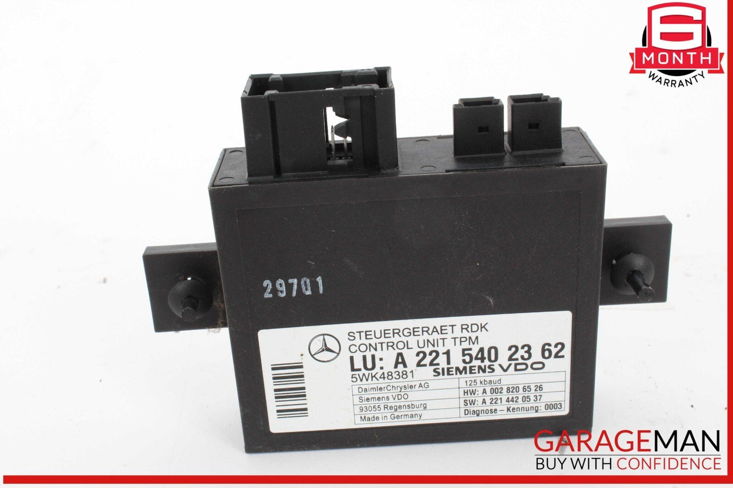07-14 Mercedes W221 S550 CL550 Tire Pressure Monitor Module 2215402362 OEM