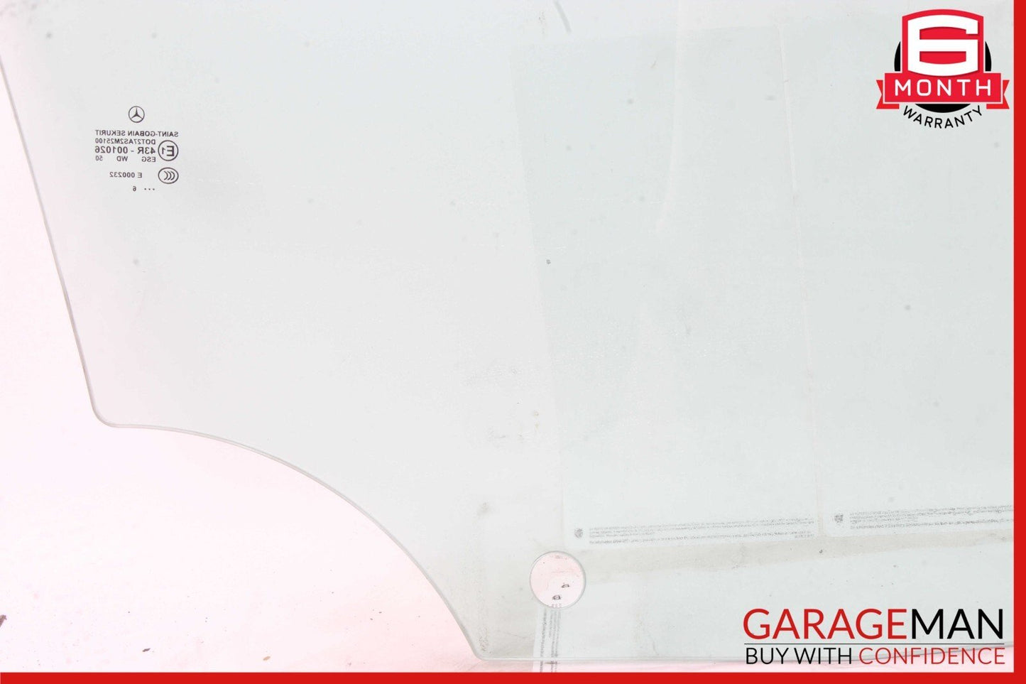 03-12 Mercedes R230 SL550 SL55 AMG Front Left Side Door Window Glass Clear