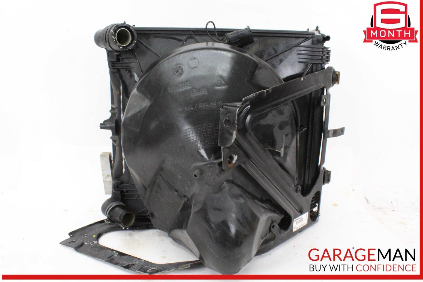 99-04 Porsche Boxster 986 Right Engine Radiator Condenser Cooling Fan w/Duct OEM