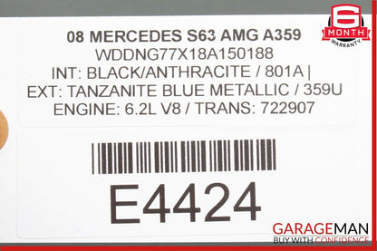 07-13 Mercedes W221 S63 AMG Front Left Driver Under Seat Control Unit OEM