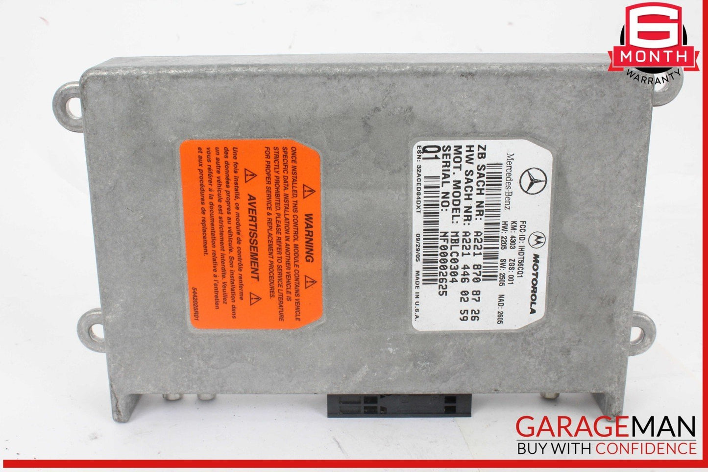 06-12 Mercedes W164 ML500 S550 ML450 Voice Communication Control Module OEM