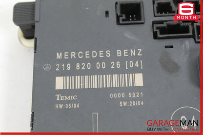 06-11 Mercedes W219 CLS500 Front Left Side Door Computer Controller Module