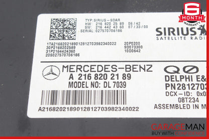07-14 Mercedes GLK350 CLS550 Sirius Satellite Radio Receiver Control Module Unit