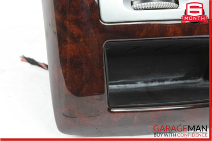 07-13 Mercedes W221 S550 S400 Rear Center Console A/C Air Vent Trim Panel Wood