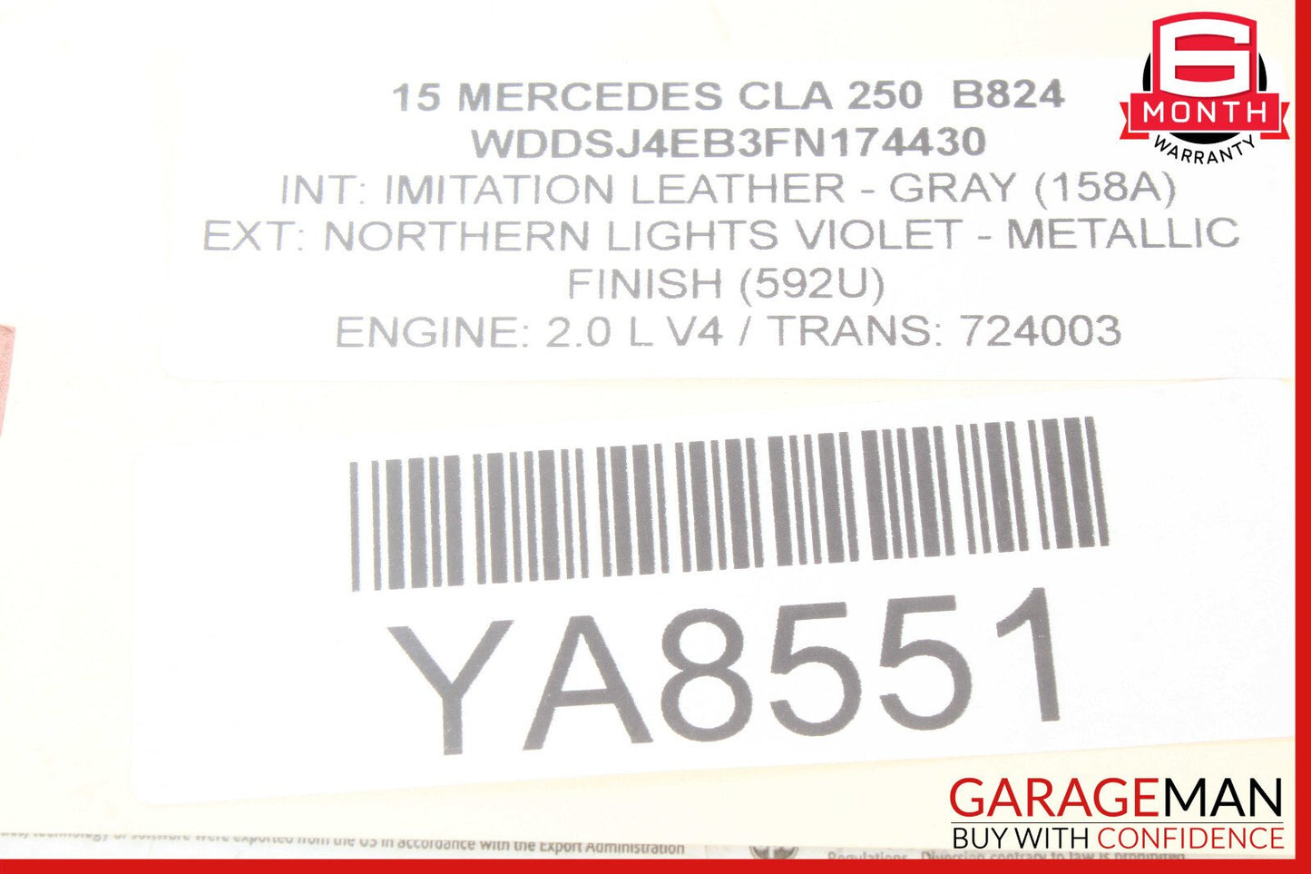 08-20 Mercedes W117 CLA250 GLK350 Headlight Fog Light Switch Control Module OEM