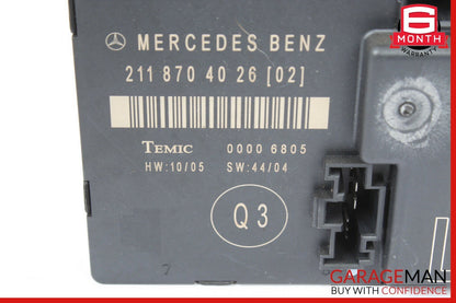 03-09 Mercedes W211 E350 E63 AMG Rear Left Driver Side Door Control Module Unit