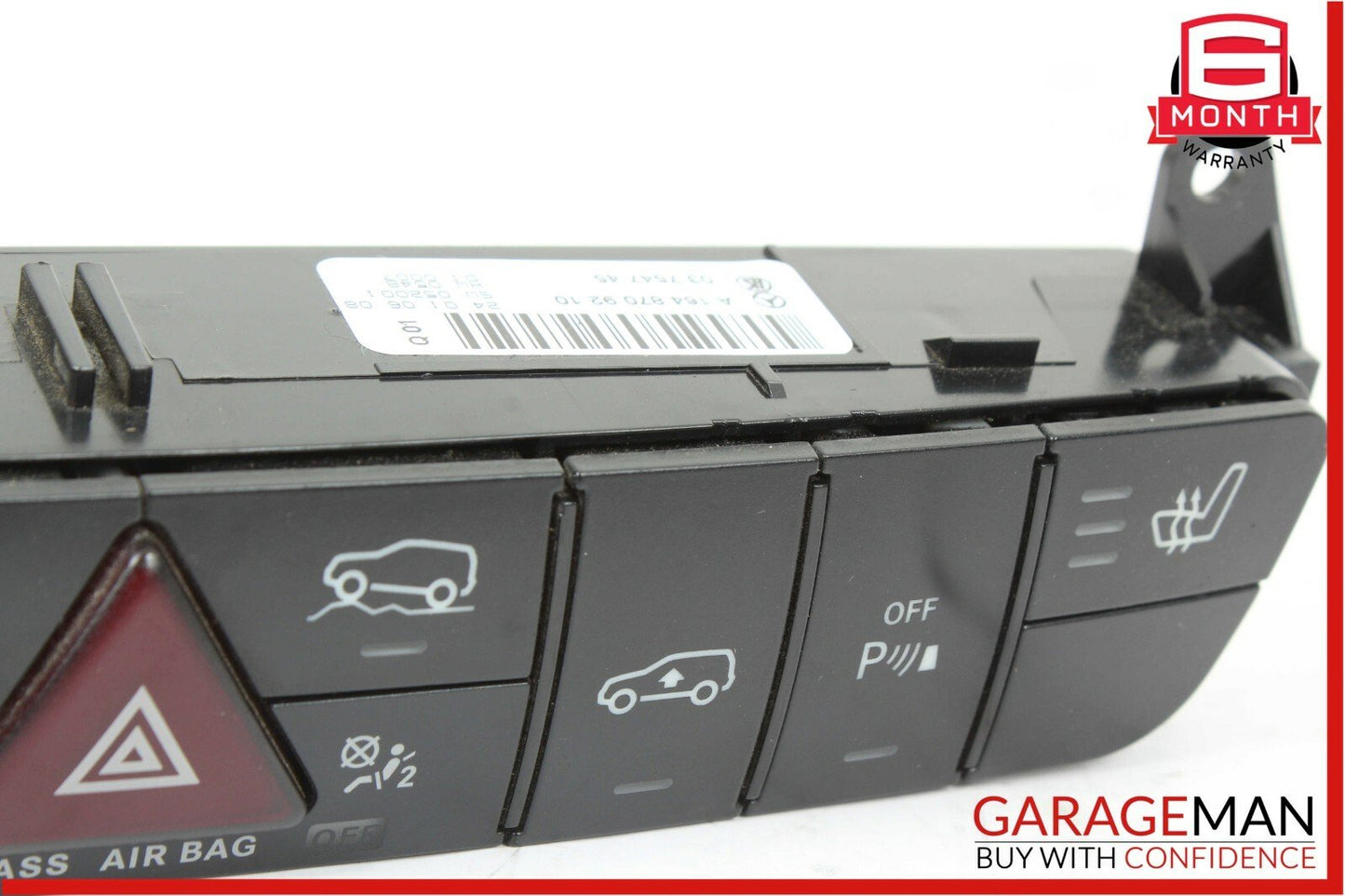06-12 Mercedes GL450 ML550 Center Dash Hazard Light Switch Control Panel OEM
