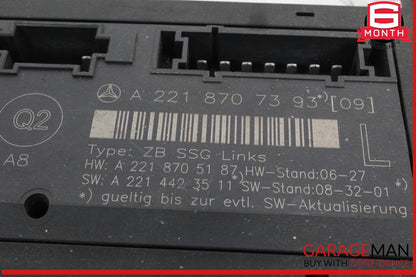 07-13 Mercedes W221 S400 Hybrid Front Left Driver Seat Control Module Unit OEM