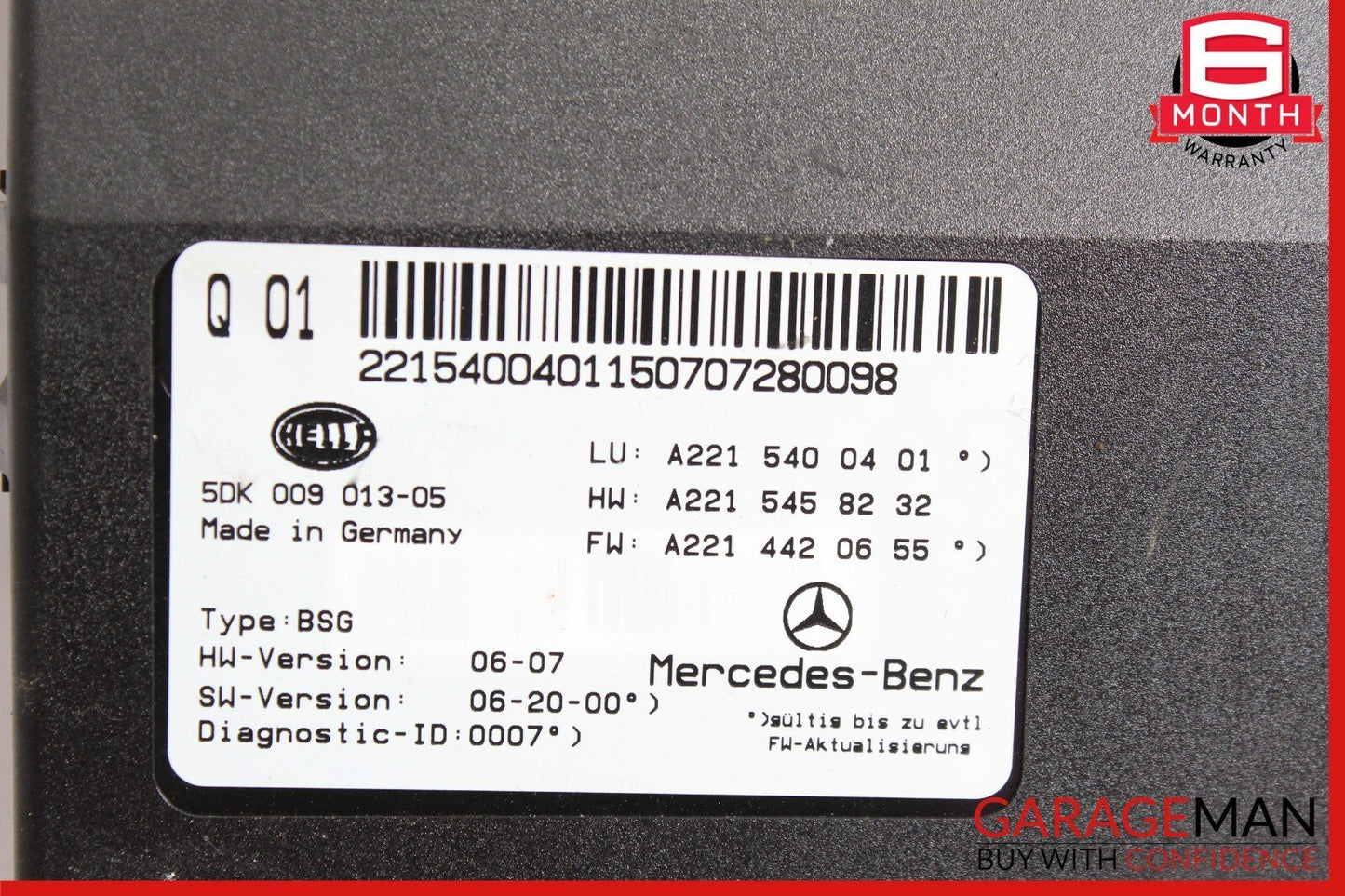 07-14 Mercedes W216 CL550 S550 Electric Power Supply Fuse Box Module Unit OEM