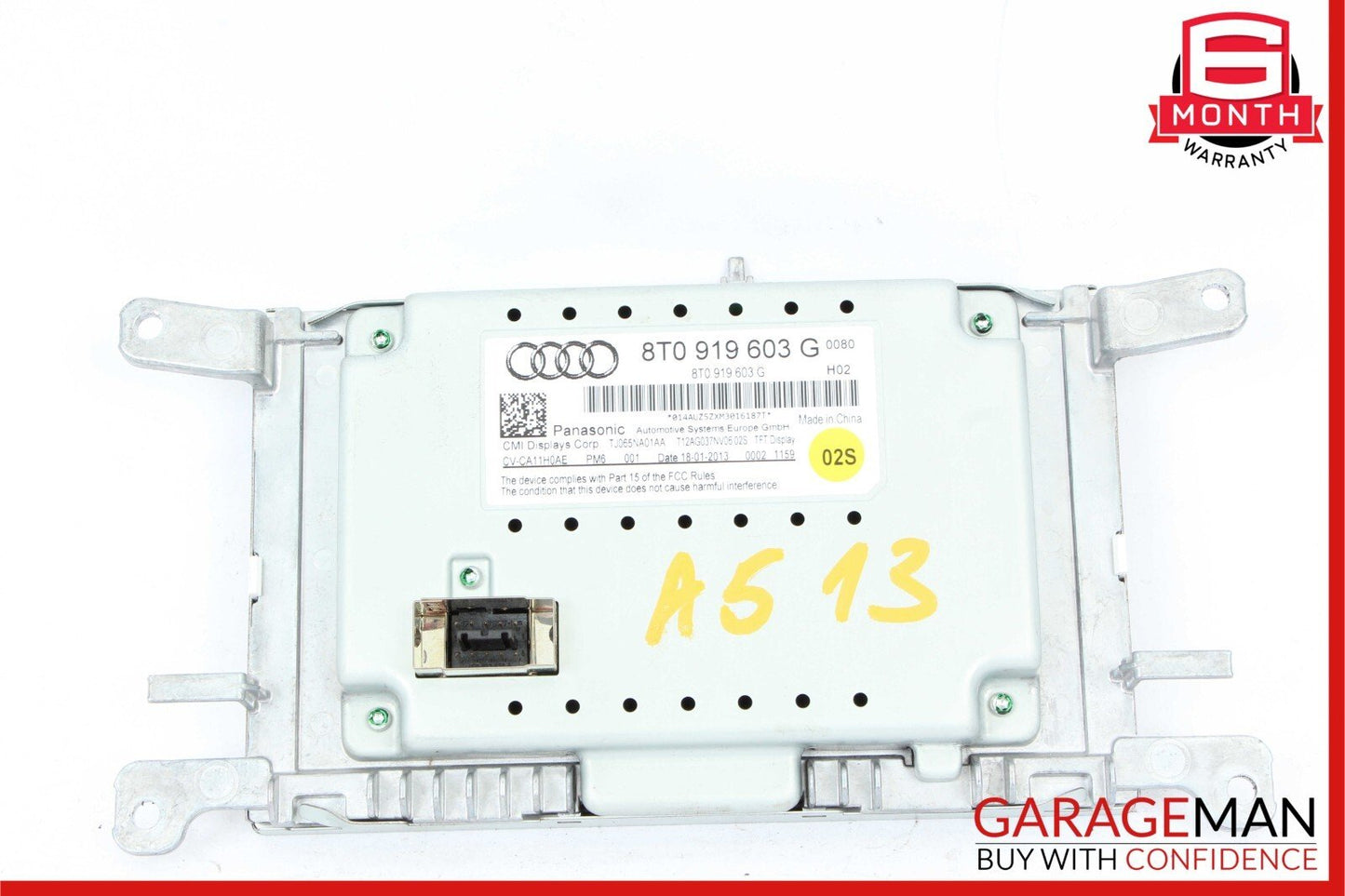 08-16 Audi A5 S5 Dash Info Information Display Screen Monitor OEM