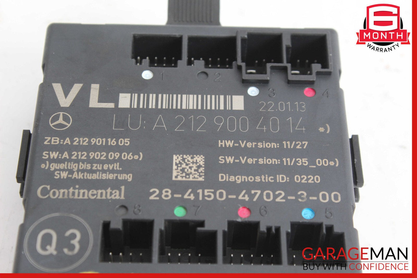 08-18 Mercedes W212 E63 C300 Front Left Side Door Control Module Unit OEM