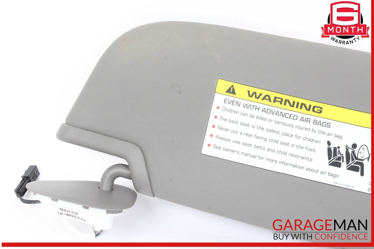 10-16 Porsche Panamera 970 Front Left Driver Side Sunvisor Sun Visor Gray OEM