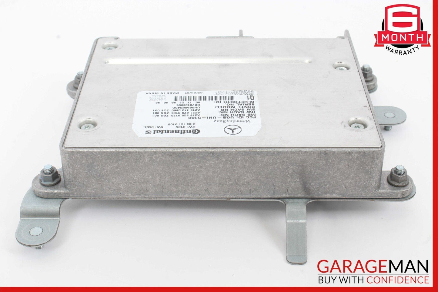 07-10 Mercedes W221 S600 CL600 Bluetooth Mobile Cell Phone Control Module Unit