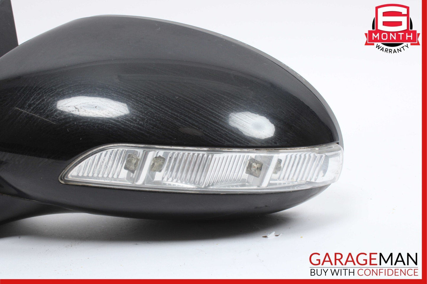 07-09 Mercedes W221 S550 S600 Front Left Side Mirror Door Rear View Black OEM