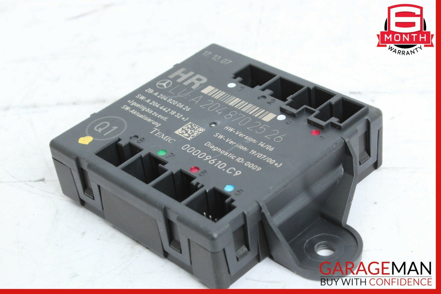 08-14 Mercedes W204 C300 C350 Rear Right Side Door Control Module 2048702526 OEM