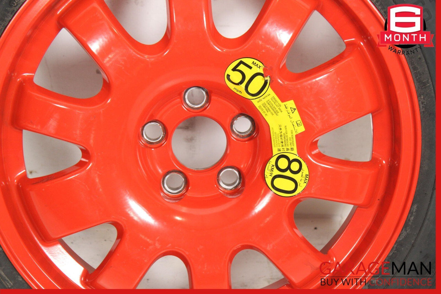09-23 Jaguar XF Emergency Spare Tire Wheel Rim Saver Donut T135/80 R18 OEM