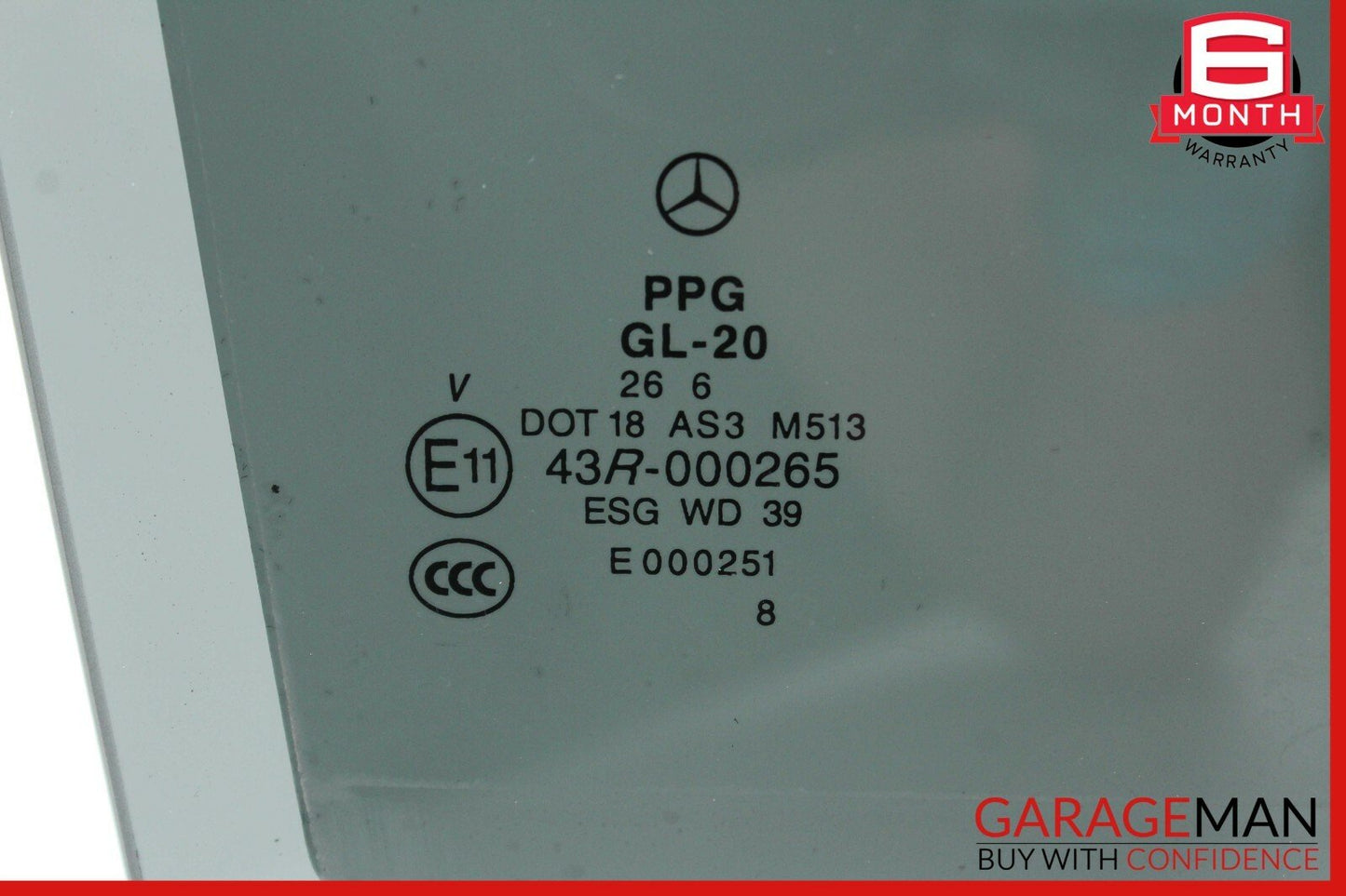 06-10 Mercedes W251 R320 R350 Rear Right Side Door Window Auto Glass Tinted