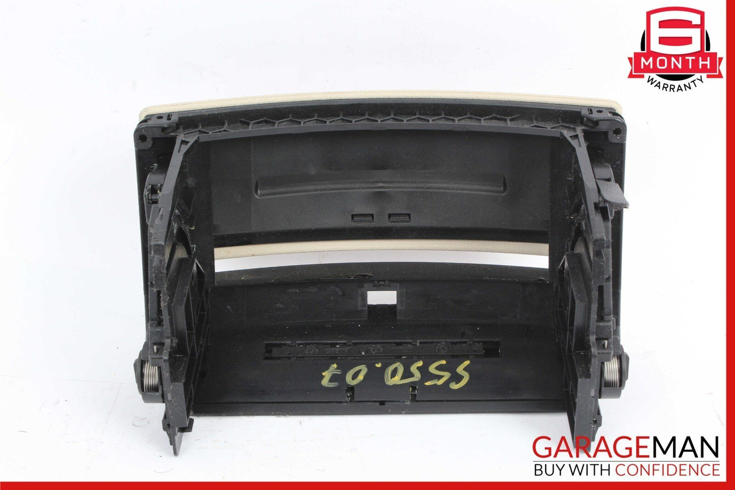 07-09 Mercedes W221 S550 S450 Center Console Dashboard CD Player Cover Beige OEM