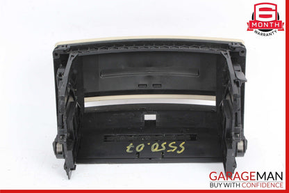 07-09 Mercedes W221 S550 S450 Center Console Dashboard CD Player Cover Beige OEM