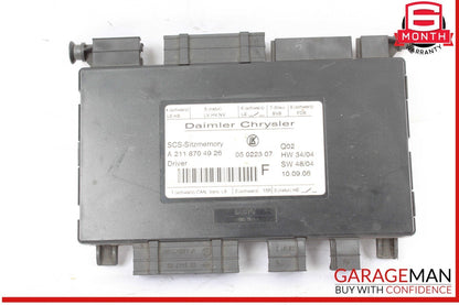03-12 Mercedes W251 R500 CLS550 SLK350 Seat Control Module Left Side OEM