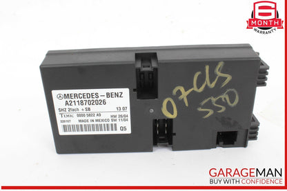 06-13 Mercedes W219 CLS550 Heated Seat Control Module Unit 2118702026 OEM