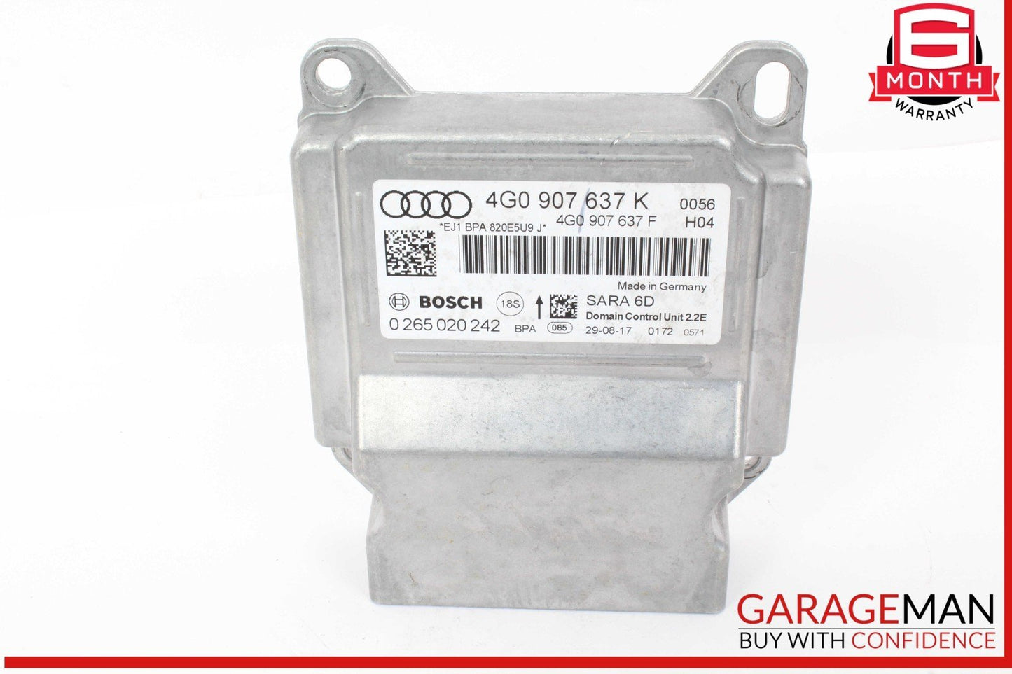 12-18 Audi A6 A7 Yaw Rate Accelerator Stability Speed Control Sensor 4G0907637K