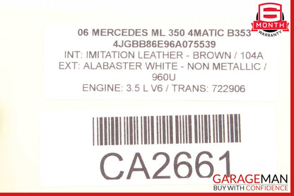 06-08 Mercedes W164 ML350 ML550 Ipod Interface Control Module OEM