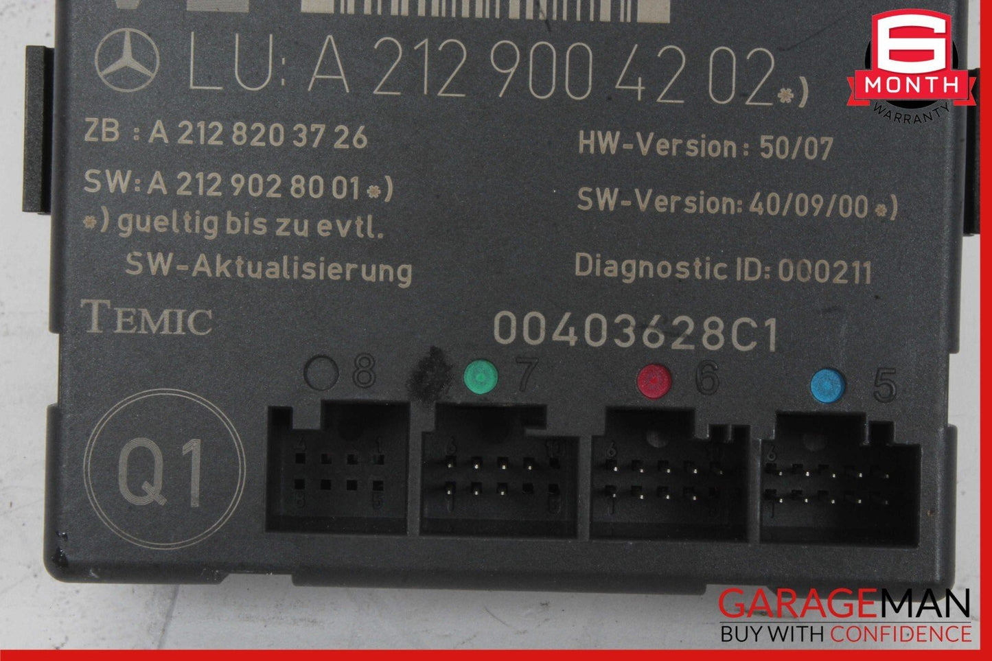 08-18 Mercedes W212 E350 SLK350 Front Left Side Door Control Module Unit OEM