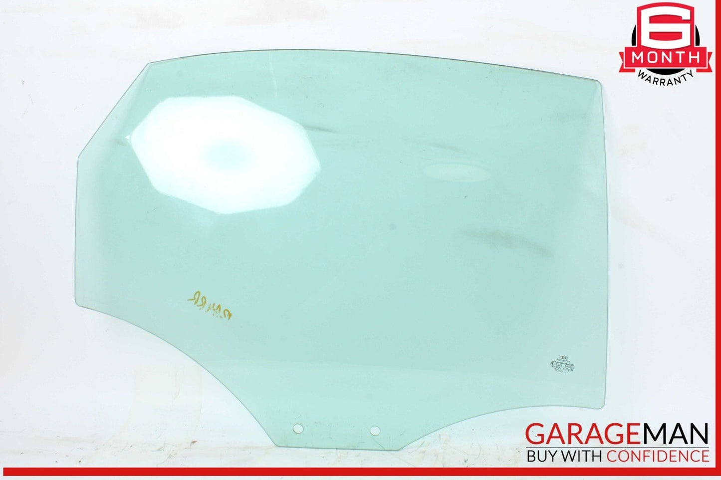 09-16 Audi A4 S4 Rear Right Passenger Side Door Window Glass OEM