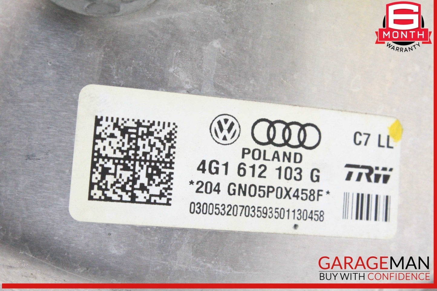 12-18 Audi A6 Power Brake Booster Master Cylinder w/ Reservoir 4G1612103G OEM