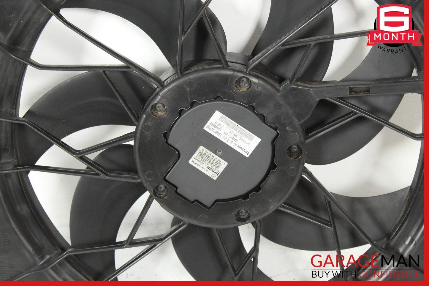 08-18 Mercedes W212 E350 C300 Engine Radiator Cooling Fan Motor Assembly OEM
