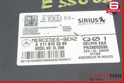 03-11 Mercedes GL450 CLS550 E550 E350 Sirius Satellite Radio Receiver Module