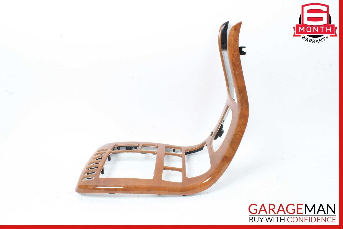 00-02 Mercedes W215 CL500 Center Console Radio Trim Cover Panel Bezel Wood