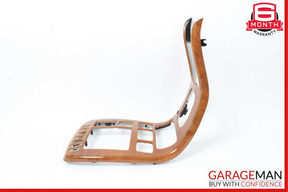 00-02 Mercedes W215 CL500 Center Console Radio Trim Cover Panel Bezel Wood