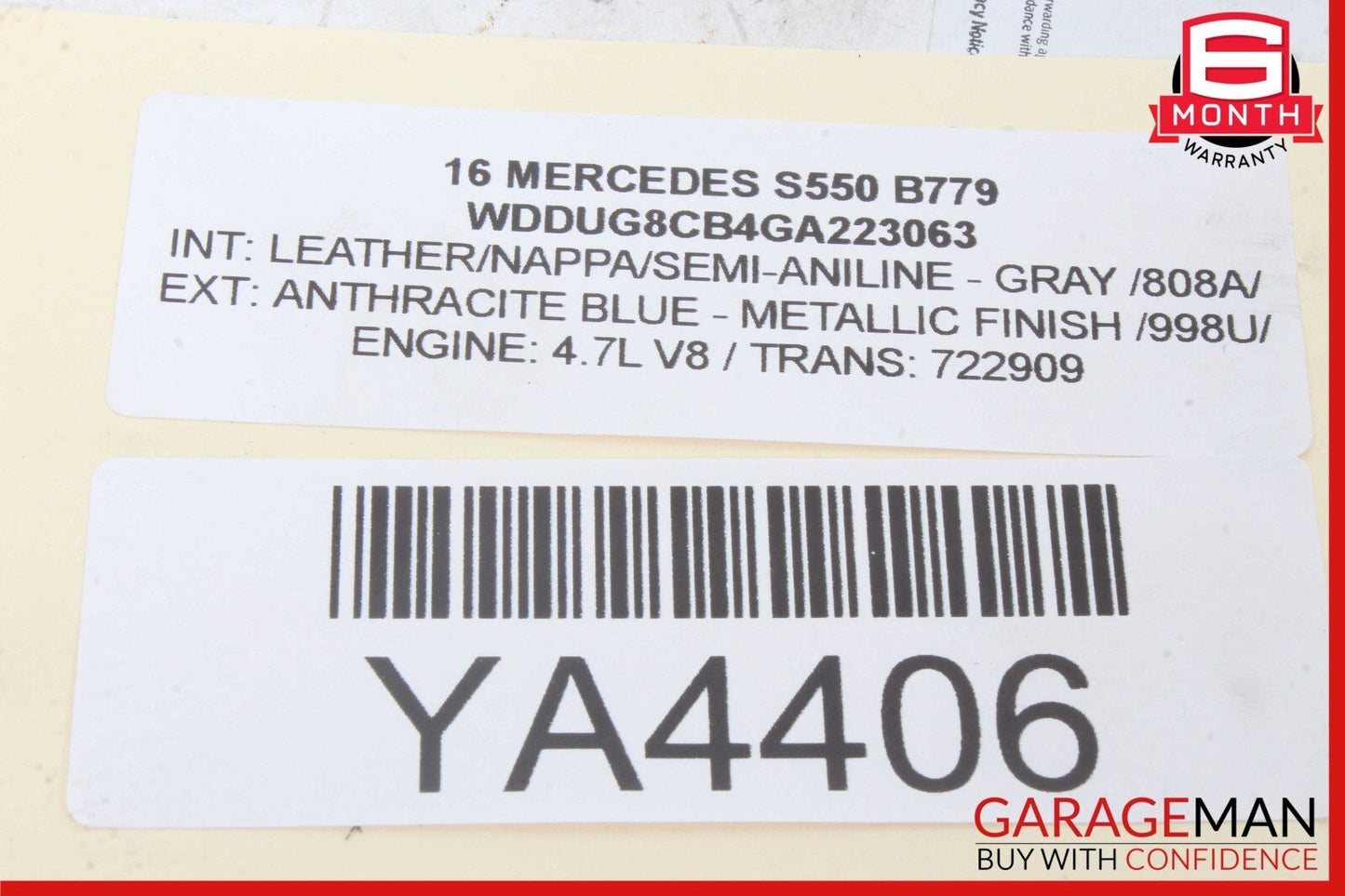 14-20 Mercedes W222 S550 S600 Sedan Front Left Or Right Dash AC A/C Air Vent OEM