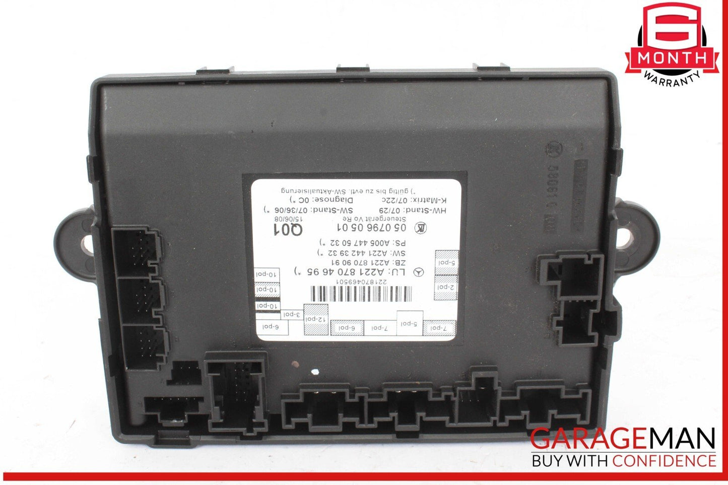 07-13 Mercedes W221 S550 S600 S63 AMG Front Right Side Door Control Module Unit