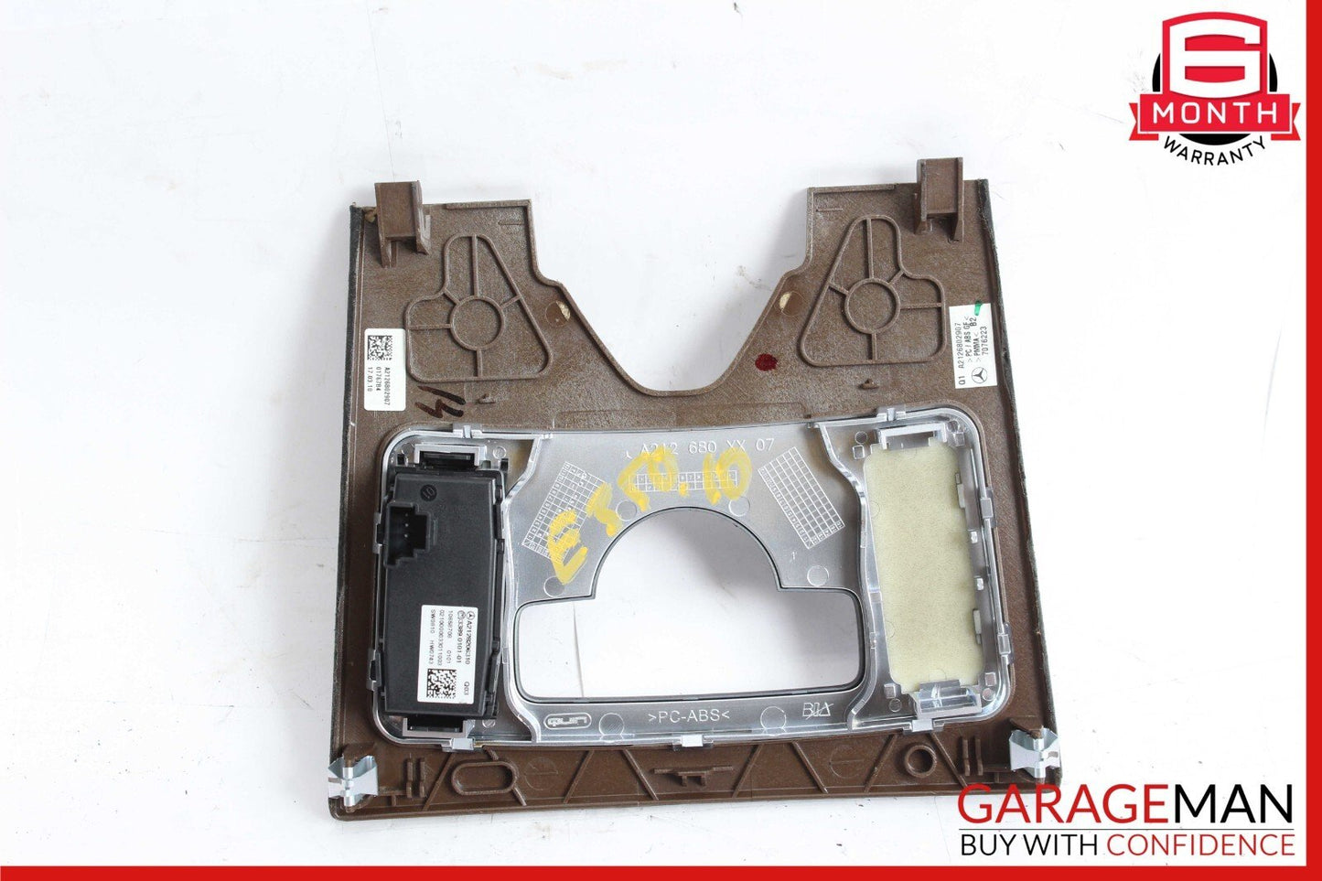 10-13 Mercedes W212 E350 E400 E550 Center Console Switch Trim Cover Bezel Wood