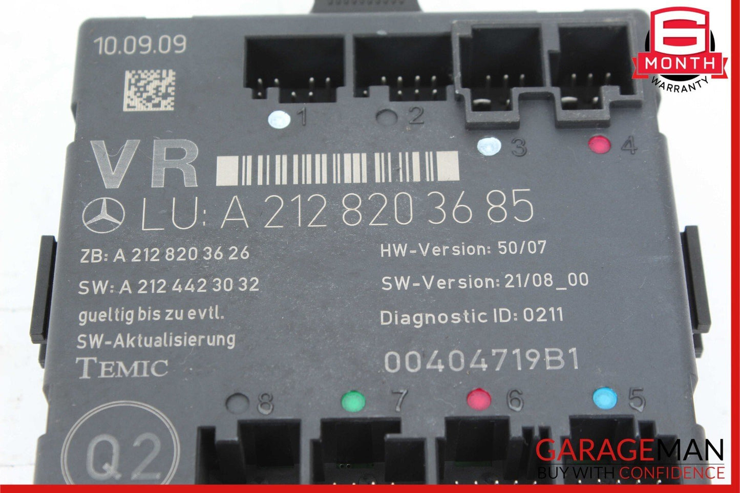08-18 Mercedes W212 E350 C300 E400 Front Right Side Door Control Module OEM