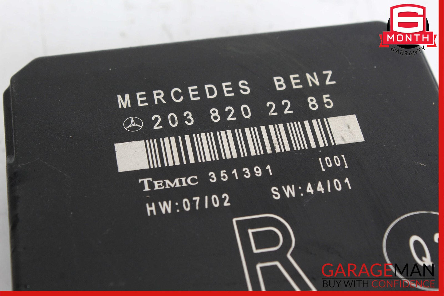 01-07 Mercedes W203 C230 C240 C320 Rear Right Door Control Module 2038202285 OEM