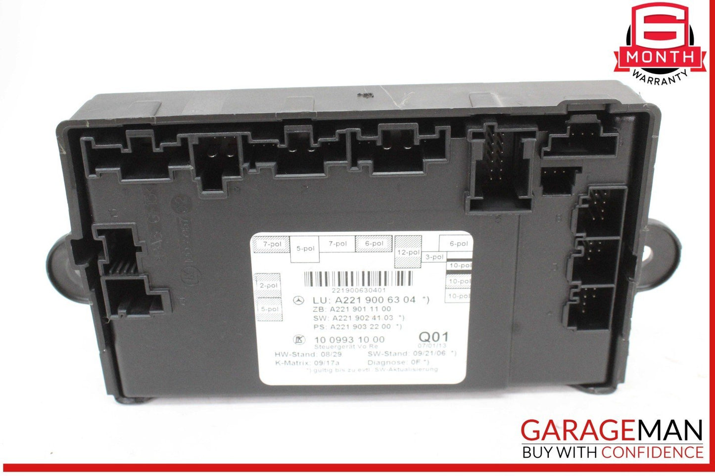 07-13 Mercedes W221 S550 Front Right Side Door Control Module 2219006304 OEM