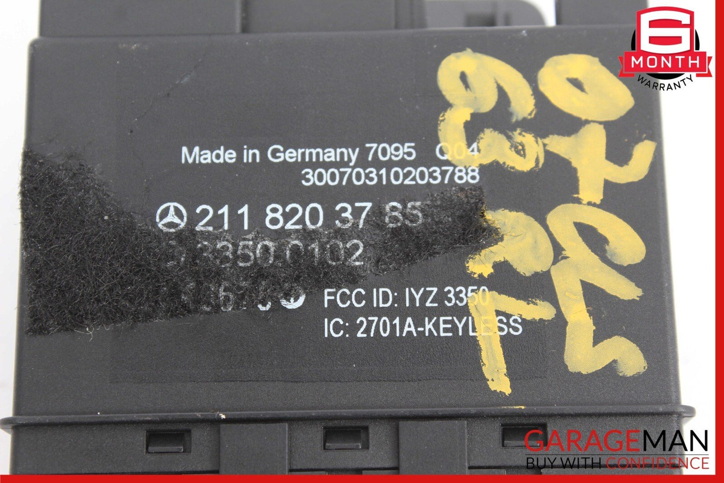 06-11 Mercedes W219 CLS63 AMG E350 Rear Door Keyless Go Control Module OEM