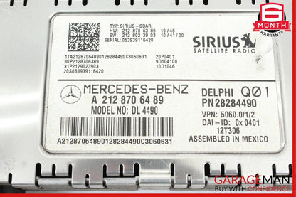 Mercedes W212 E350 SLK250 Sirius Satellite Radio Receiver 2128705689 OEM