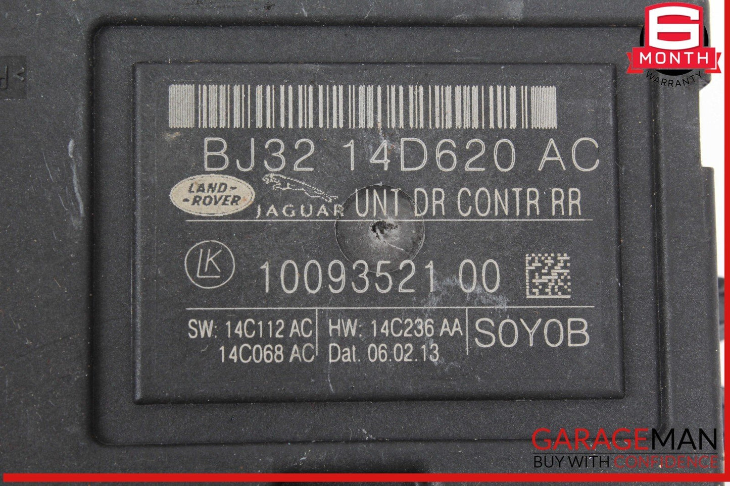 12-15 Jaguar XF XFR X250 Rear Left Driver Side Door Control Module OEM