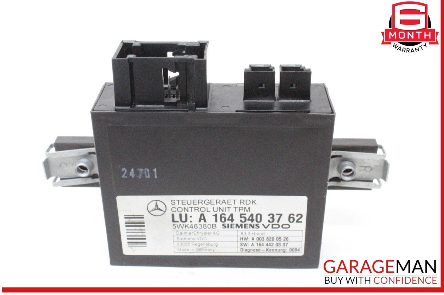 06-13 Mercedes W211 E350 ML350 R350 TPMS Tire Pressure Control 1645403762 OEM
