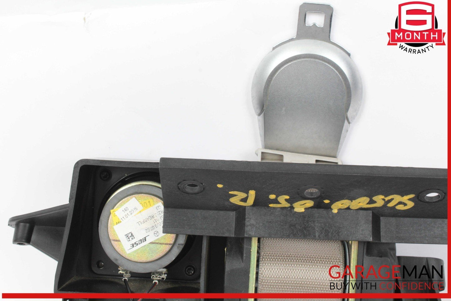 03-08 Mercedes R230 SL500 Rear Right Seat Belt Retractor Luggage w/ Speaker OEM
