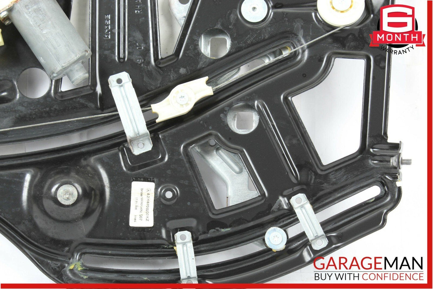 07-14 Mercedes W216 CL550 Rear Right Side Door Window Regulator Motor Frame